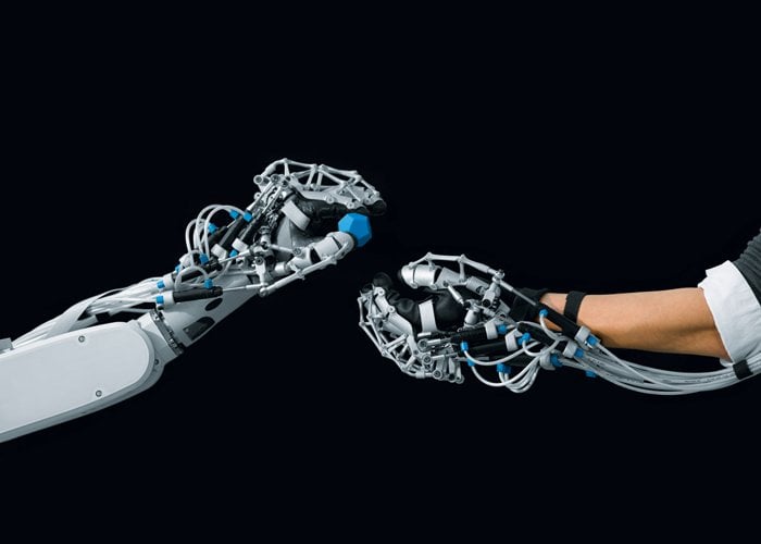 The exo-hand built by Festo in 2012