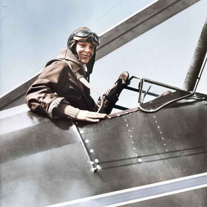 In 1932, Amelia Earhart performed the first female solo flight over the Atlantic, using her Longines chronograph as a navigation instrument.