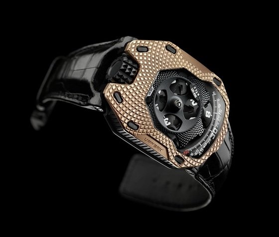 Urwerk's latest model is raging gold