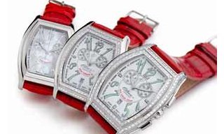 “The Perfect Gift for Valentine's Day: Time Jewel” Elini&#x00AE; New Yorker in Pink or Red with diamonds