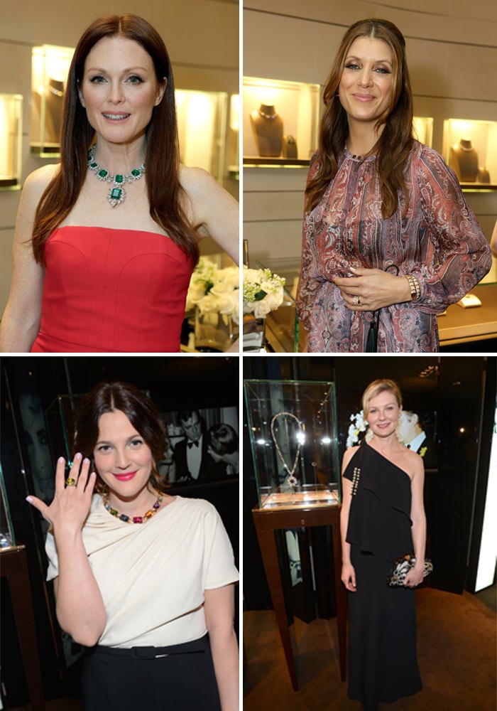 Above: Julianne Moore & Kate Walsh - Below: Drew Barrymore & Kirsten Dunst
