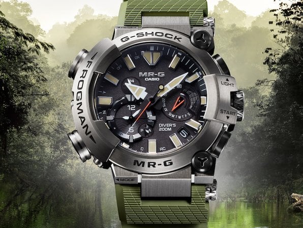 G-shock MR-G unleashes the Goliath Frogman luxury titanium diver