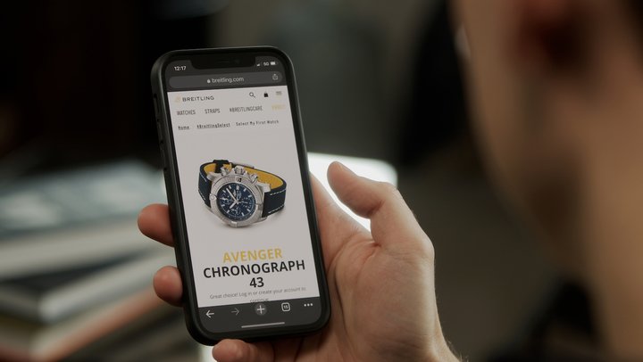 The new #BreitlingSelect subscription service allows customers to try on a watch at home before deciding to buy.