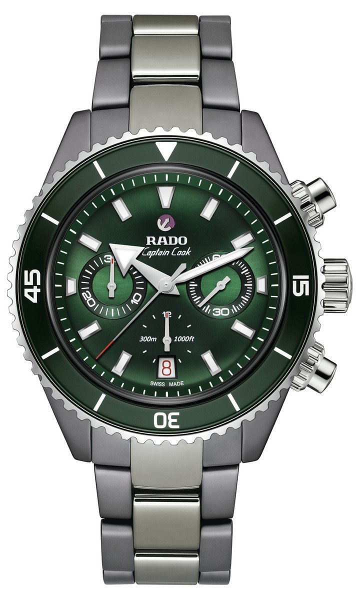 Rado updates Captain Cook chronographs with ceramic and new colours