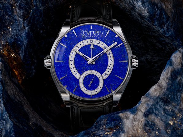 Cyrus Dominion Lapis Blue GMT: carved in stone 