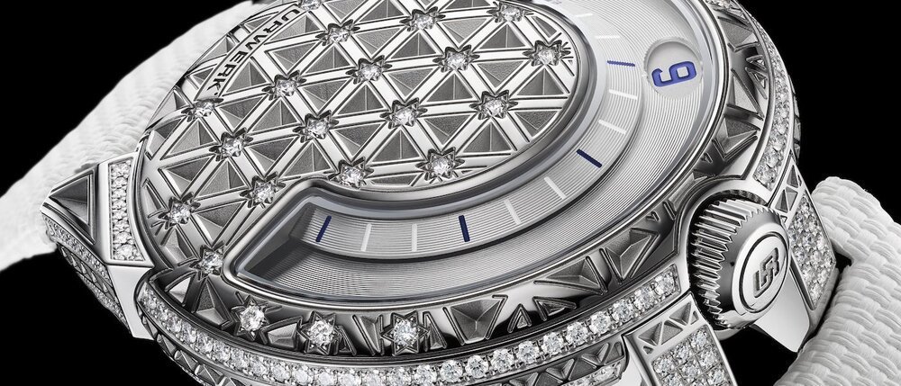 The UR-101 diamond sky by Urwerk: wandering hours beneath a gem-studded canopy 