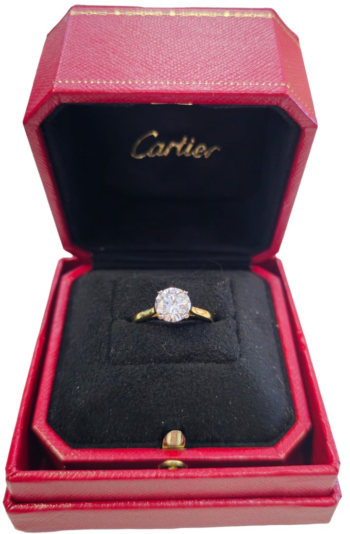 18-karat Cartier Diamond Solitaire