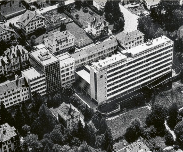 The Tissot factory in Le Locle in 1970