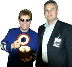 Sir Elton visits Gabus
