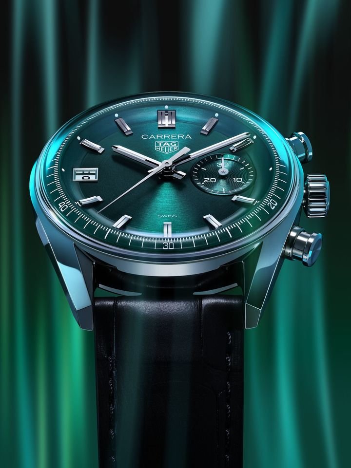 TAG Heuer Carrera Chronograph now in green monochrome