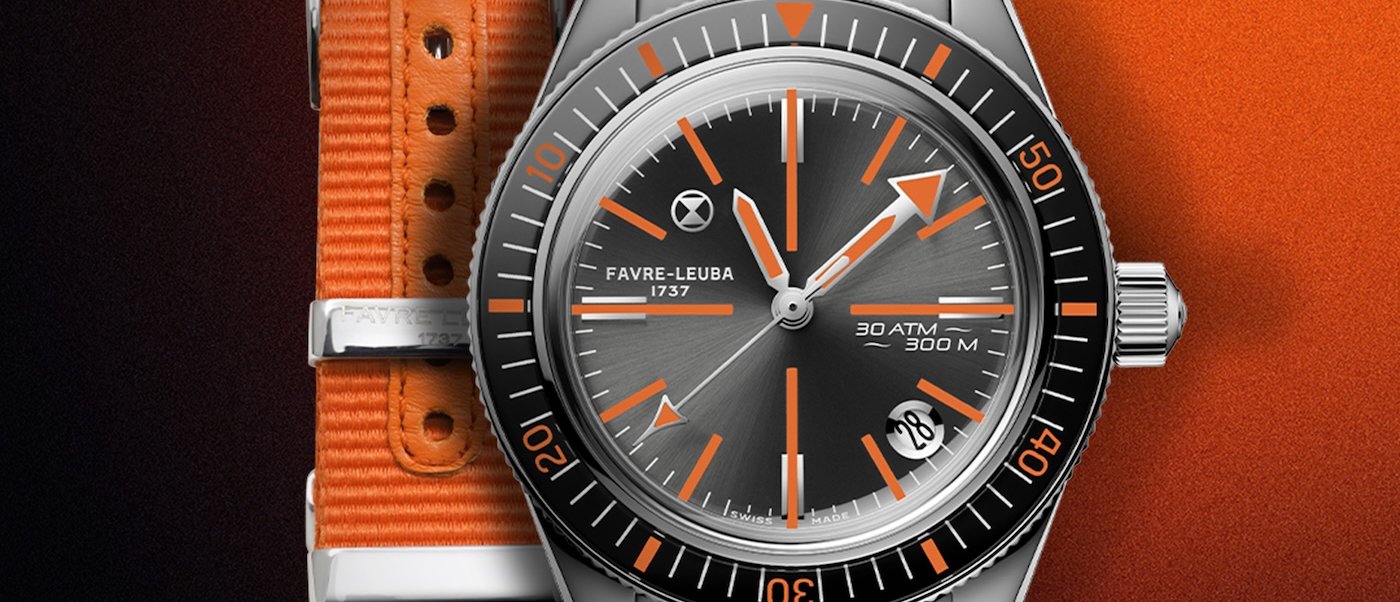 Favre Leuba expands the Deep Raider Revival with a vibrant orange neo-vintage aesthetic