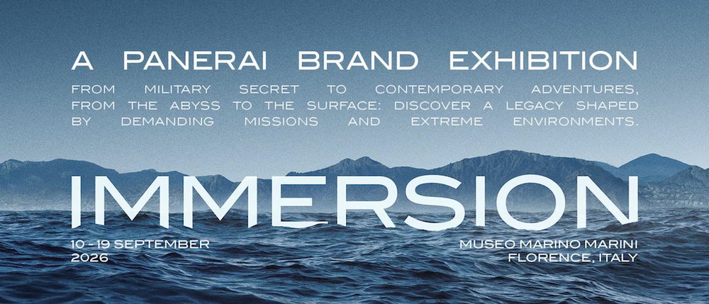 Panerai announces the “Immersion” exhibition in Florence