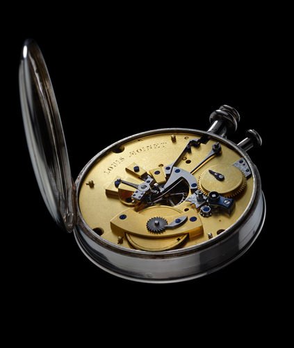 A view of the movement in the Louis Moinet “compteur de tierces”