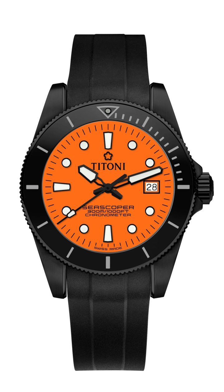Titoni presents two new Seascoper 300 limited editions with DLC-coating 