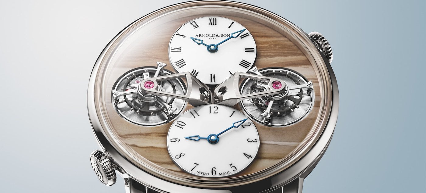Arnold & Son x Chronopassion's one-off Double Tourbillon ‘Landscape'