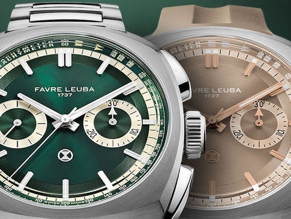 Favre Leuba expands Chief Chronograph collection in British Racing Green and Dune