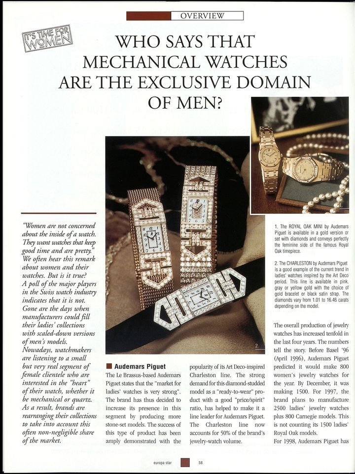 An iconic watch in Europa Star's archives: the Royal Oak