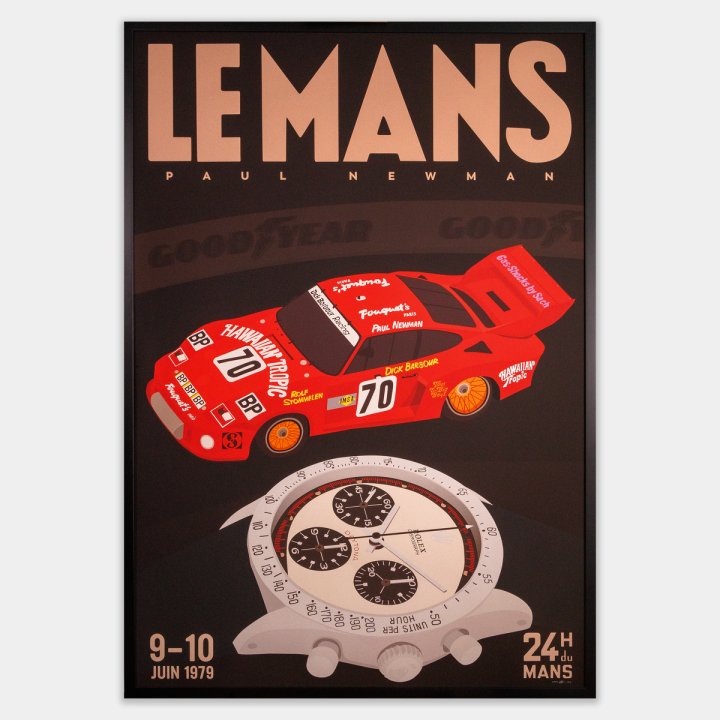Paul Newman, Le Mans Race 1979 (one-off piece, made to order): “On June 9-10, 1979, alongside co-drivers Dick Barbour and Rolf Stommelen, legendary actor and racing driver Paul Newman made his 24 Hours of Le Mans debut at the wheel of one of the most important models in the marque's history: the Porsche 935. An interesting footnote of this car is its 1980 sponsorship by Apple Computers; an unprecedented alliance between racing and technology for the only race car ever to be backed by tech giants. In addition to being a celebrated Hollywood star, Paul Newman's fame extended into the realm of horology in 2017 when, in the space of 12 minutes, his 1968 Rolex Daytona sold at Phillips New York for a staggering US$ 17.8 million to set a new record for a wristwatch at auction.”