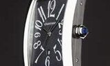 Cartier white gold Tank watch