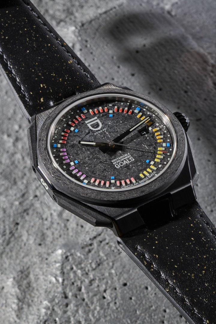 The new watch from ID Genève, the United Nations Sustainable Development Goals Timepiece, in collaboration with the UN.
