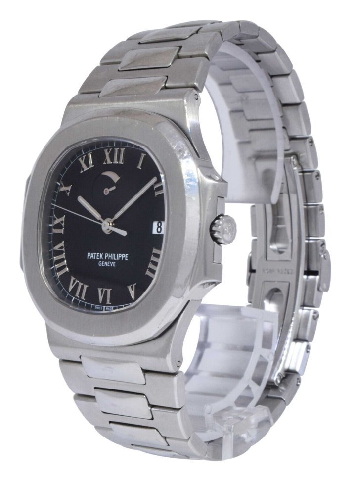 The “Jumbo Comet” is an important reference in the history of the Patek Philippe Nautilus line as it brought back the 42 mm case size and was the first complicated model. This example is listed on eBay now.