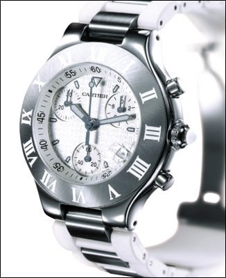 21 CHRONOSCAPH BLANCHE by Cartier