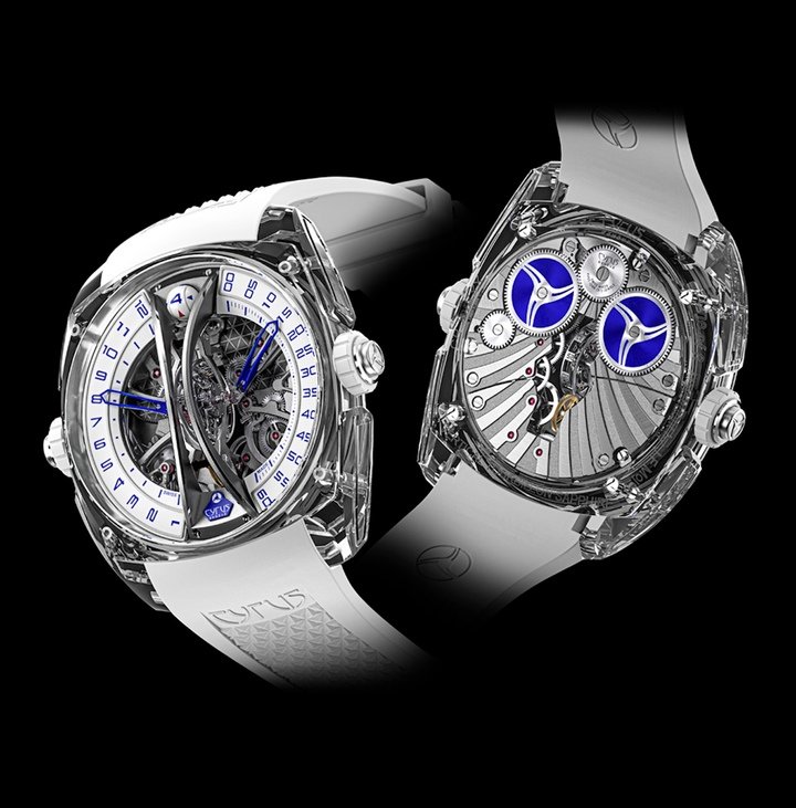 At this year's edition of Watches and Wonders, the brand also presented the Klepcys Vertical Tourbillon Sapphire Blue, a perfect embodiment of Cyrus' principles of transparency and 3D architecture with its brand-signature central vertical bridge.