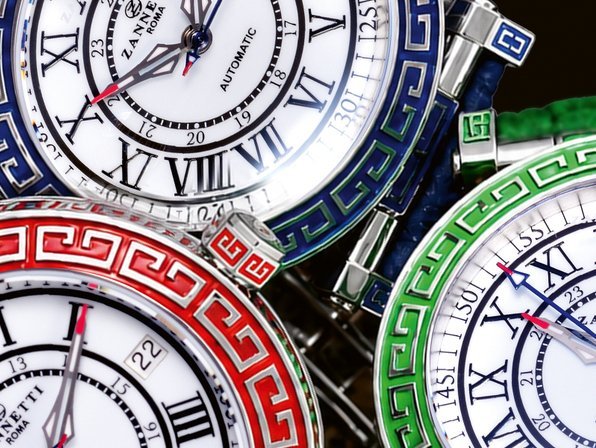 Zannetti Impero Titanium: catching the light with enamel 