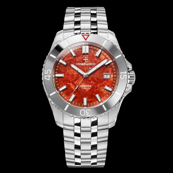 Venezianico presents first coral dial in the Nereide Corallo