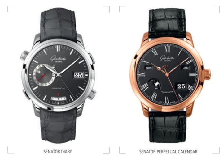 Two watches from the Senator collection, published in Europa Star 5/2011.