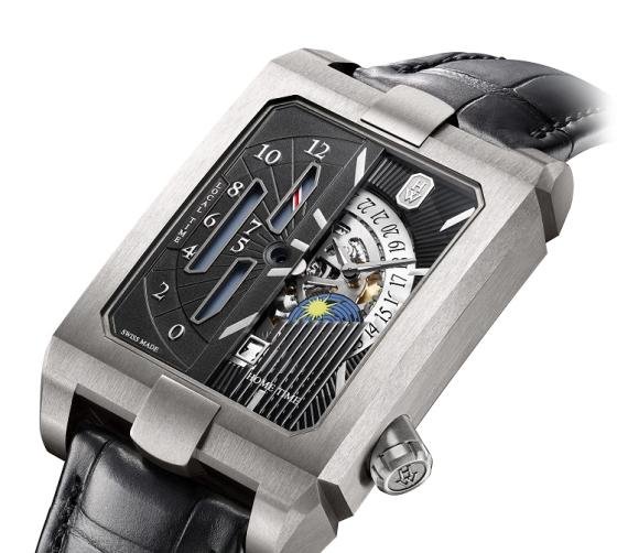 Harry Winston's add gravitas with the Avenue Dual Time Automatic