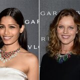 Left: Freida Pinto - Right: Eva Herzigova