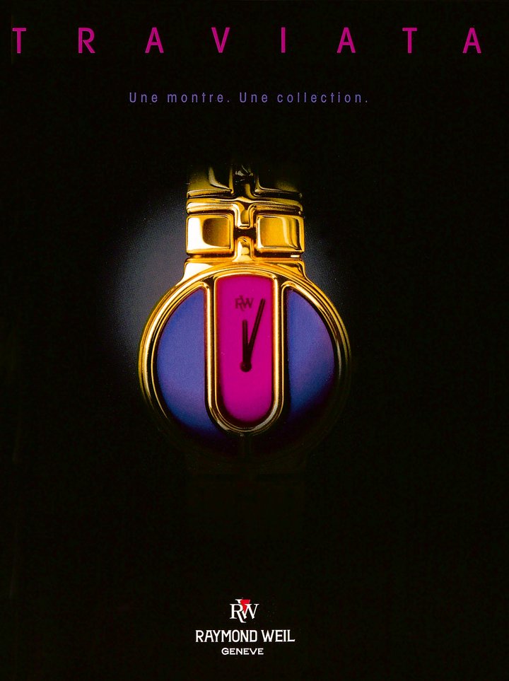 Advertisement for Raymond Weil from the 1990s. ©Archives Europa Star