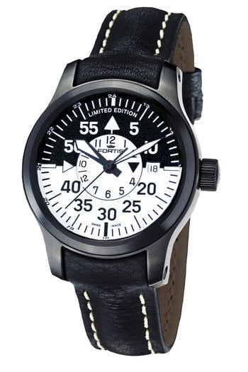 Fortis 672.18.11 L.01 B-42 Black Cockpit GMT (Premium Calfskin Strap)