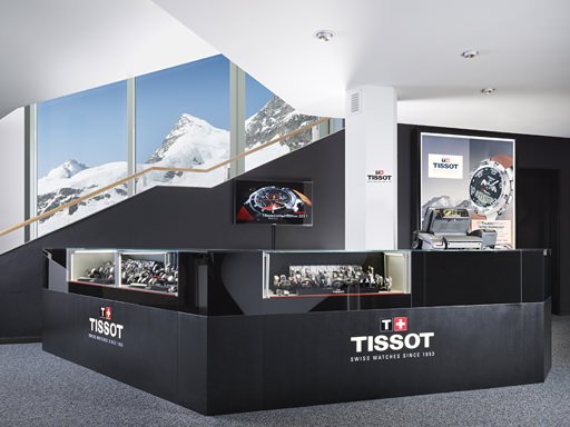 The new Tissot boutique at the Jungraujoch