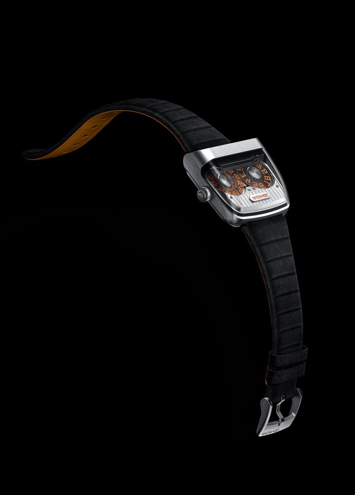 Amida Digitrend Open Sapphire revs up with jumping hours