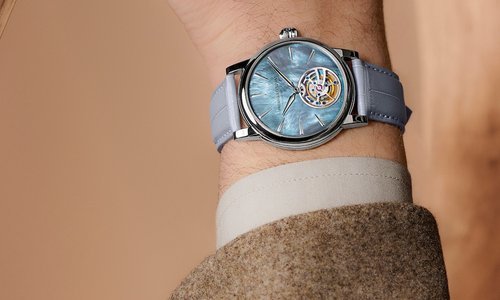 Frederique Constant's manufacture tourbillon dons mother-of-pearl facelift