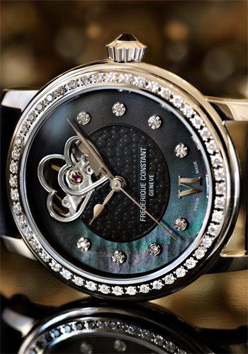 Frédérique Constant Double Heart Beat “Black Beauty” watch