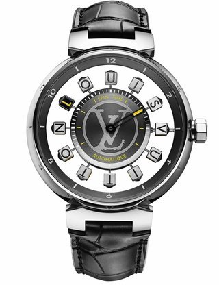 LOUIS VUITTON Tambour World Tour QA063 Quartz Mens Watch 90170093