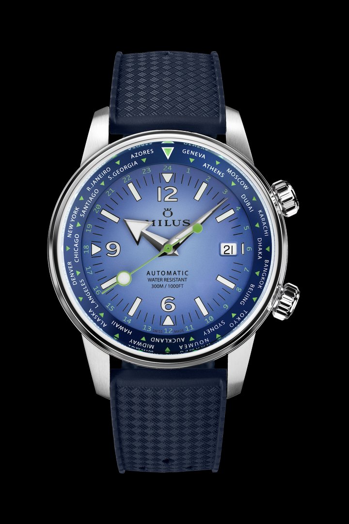 Milus presents the Archimèdes Worldtimer - Blue Odyssey