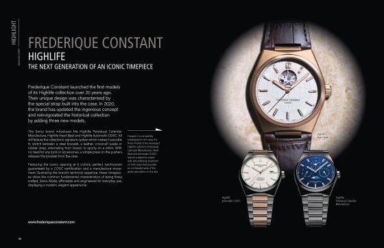 Frederique Constant: relaunch of the Highlife collection