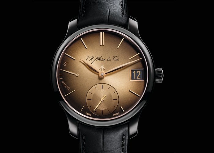 Endeavour Perpetual Calendar Black Golden Edition by H. Moser & Cie (Front)