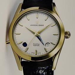 UNIVERSAL GENEVE : Golden Tech Dual Time