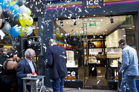 The Ice-Watch flagship store in Amsterdam