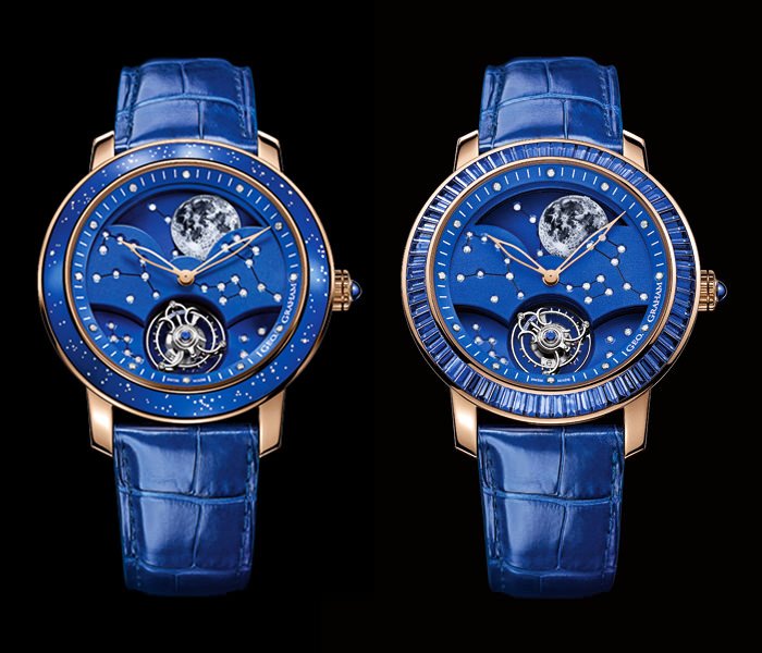 Left: Geo.Graham The Moon Ref. 2GGAP.U01A (Limited edition of 10 pieces) - Right: Geo.Graham Sapphire Ref. 2GGMP.U02A (Limited edition of 5 pieces)