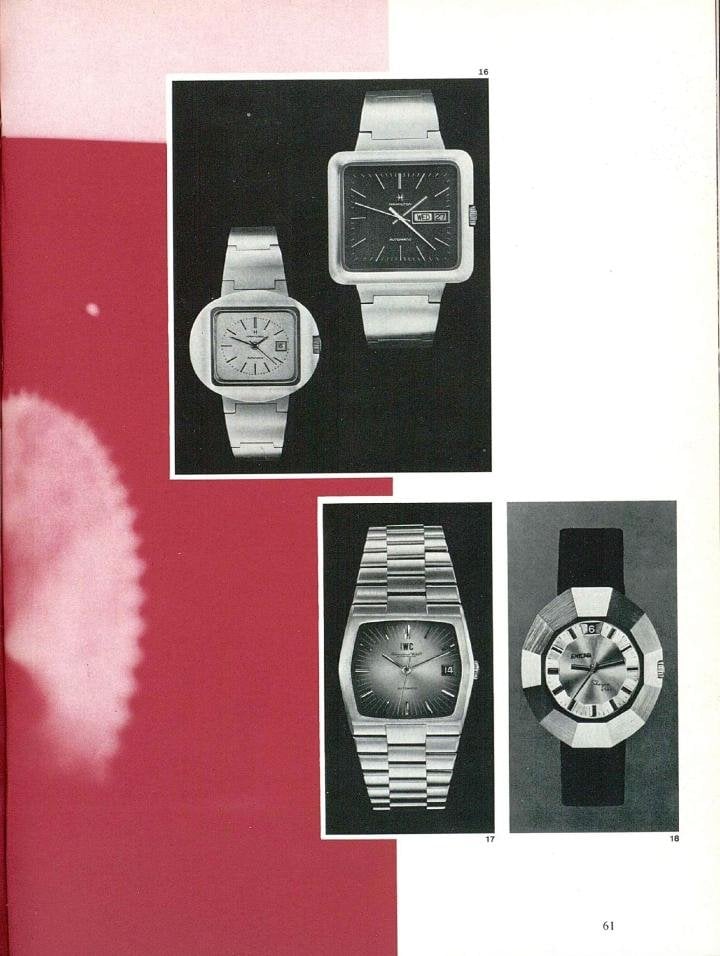 This automatic model from 1970 (picture 17) is almost identical to the quartz Da Vinci.