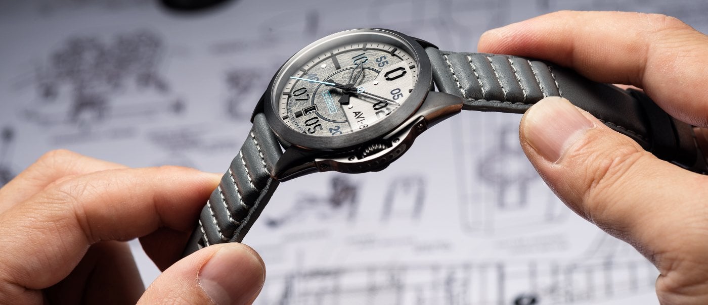 AVI-8 unveils a pilot watch with multilayered dial