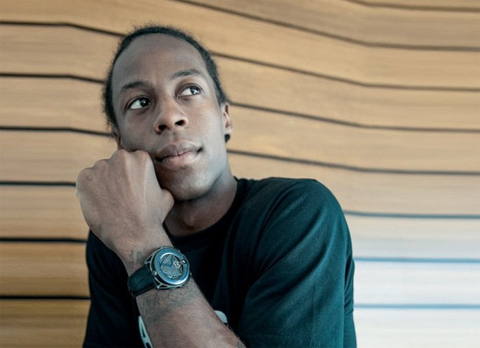 De Bethune's DB28 Black Matt Special Edition worn by Gaël Monfils