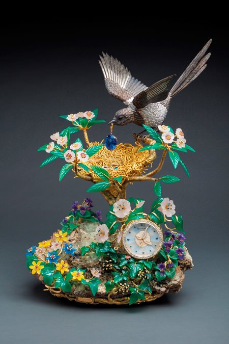 Patek Philippe's the Magpie's Treasure Nest Clock