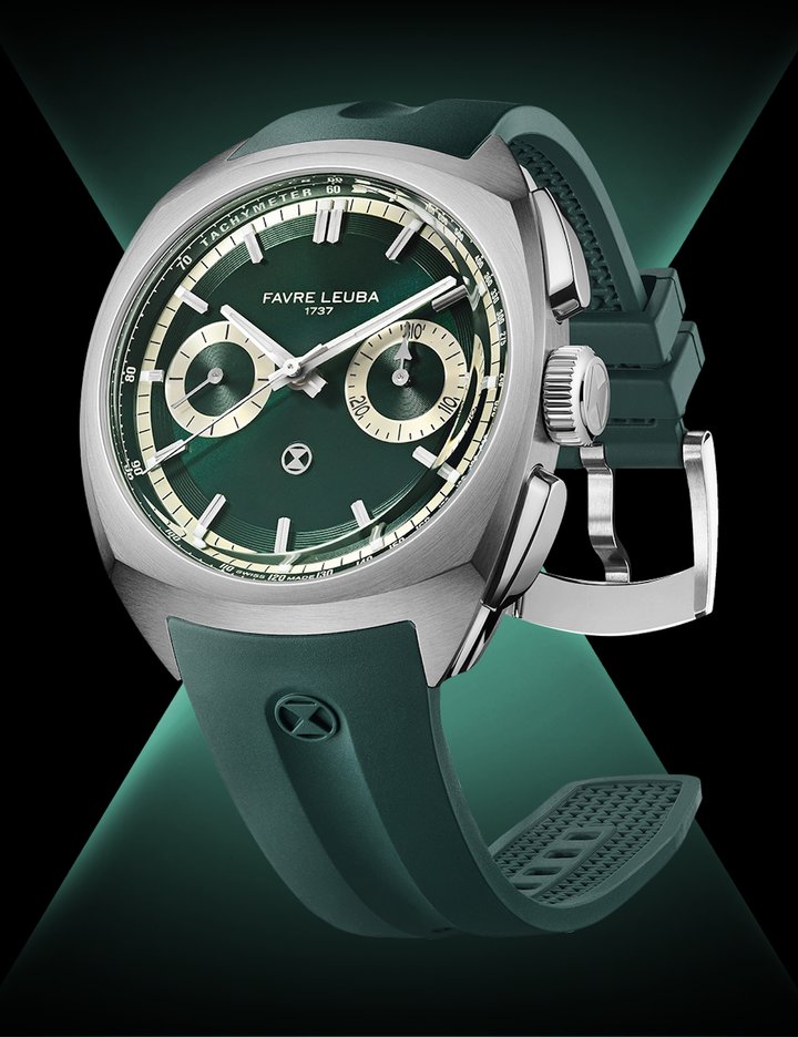 Favre Leuba expands Chief Chronograph collection in British Racing Green and Dune
